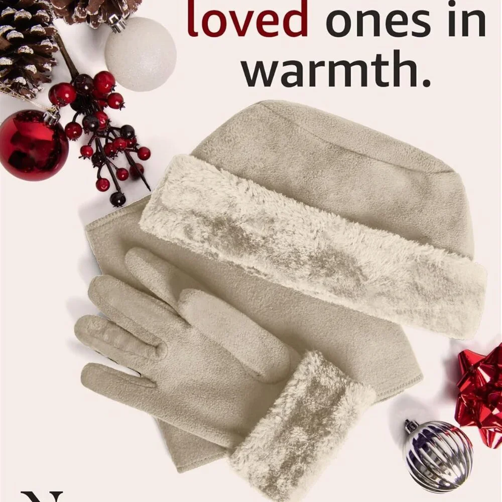 Women's Warm Fleece Winter - Women's Hat and Glove Set + Hats Gloves Scarves for